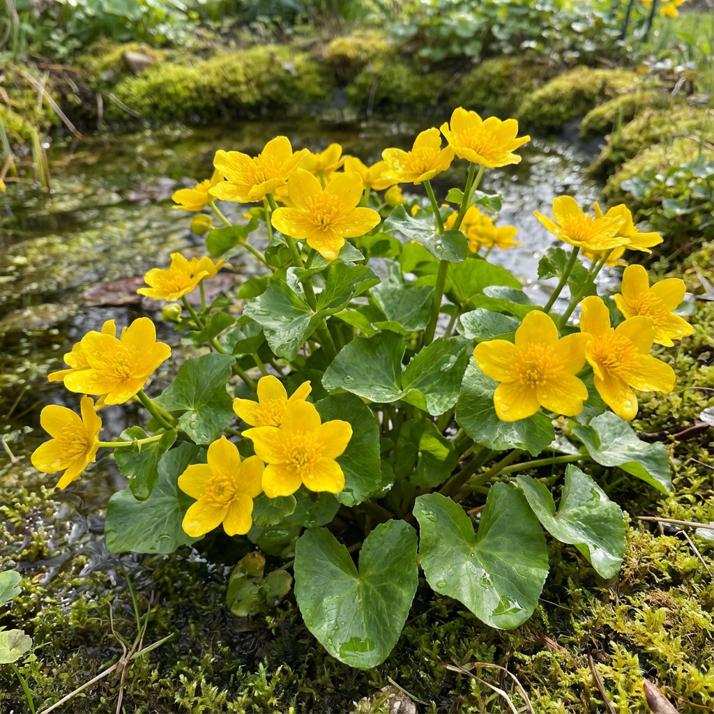 Bright Yellow Caltha Palustris Seeds for Planting  Vibrant Perennial Flowers for Garden Wetlands