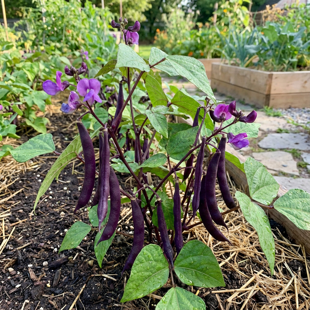 Purple Bush Bean Seeds for Vegetable Planting