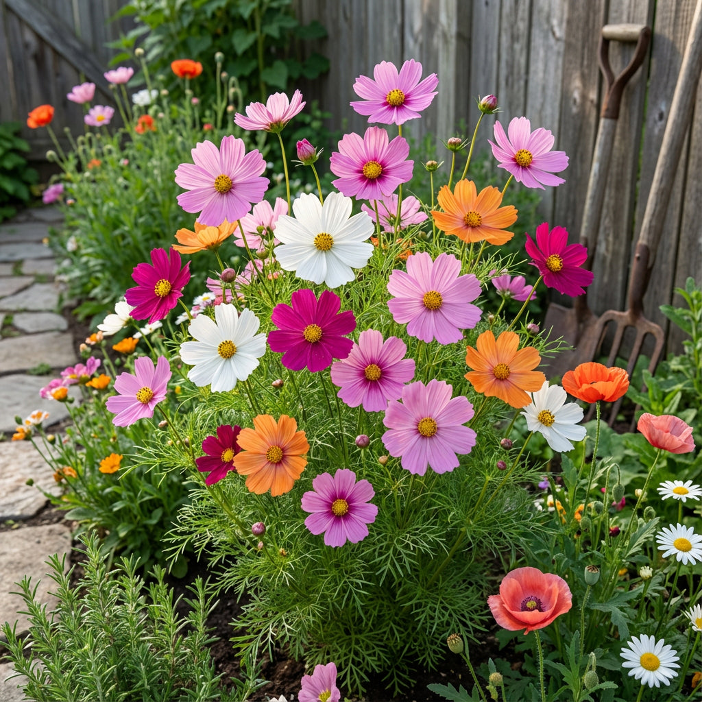 Cosmos Mix Flower Seeds for Planting - Vibrant Annual Blooms for Your Garden