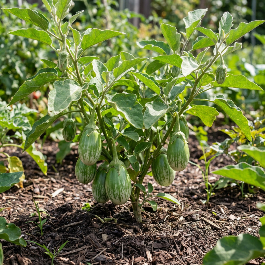 Green White Eggplant Seeds for Vegetable Planting