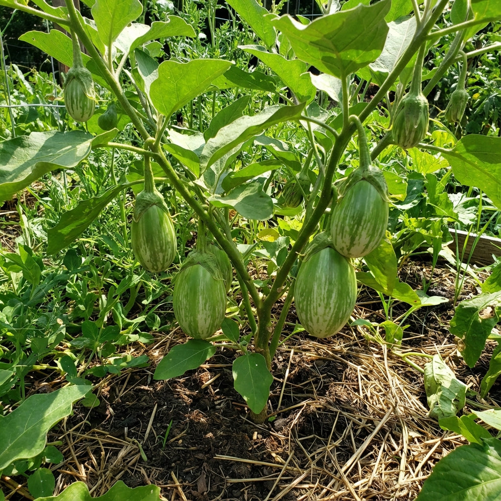 Green White Eggplant Seeds for Vegetable Planting
