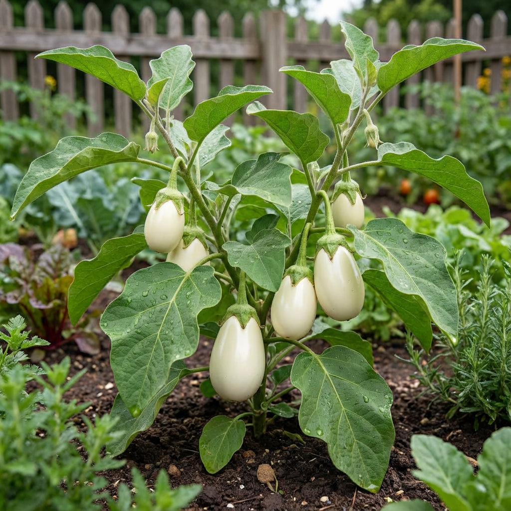 White Eggplant Seeds for Vegetable Planting