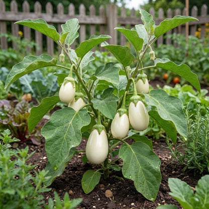 White Eggplant Seeds for Vegetable Planting