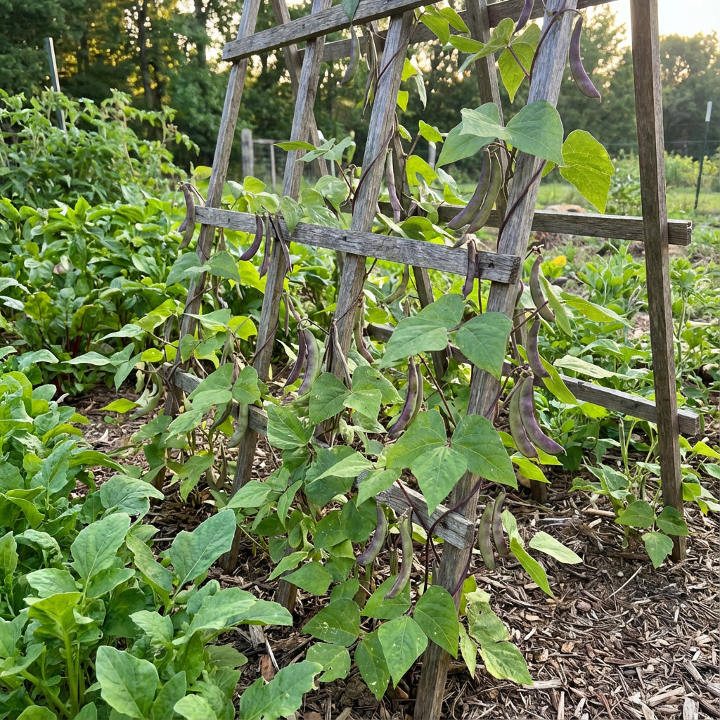 Violet Pole Bean Seeds for Planting - Vegetable Garden Essentials