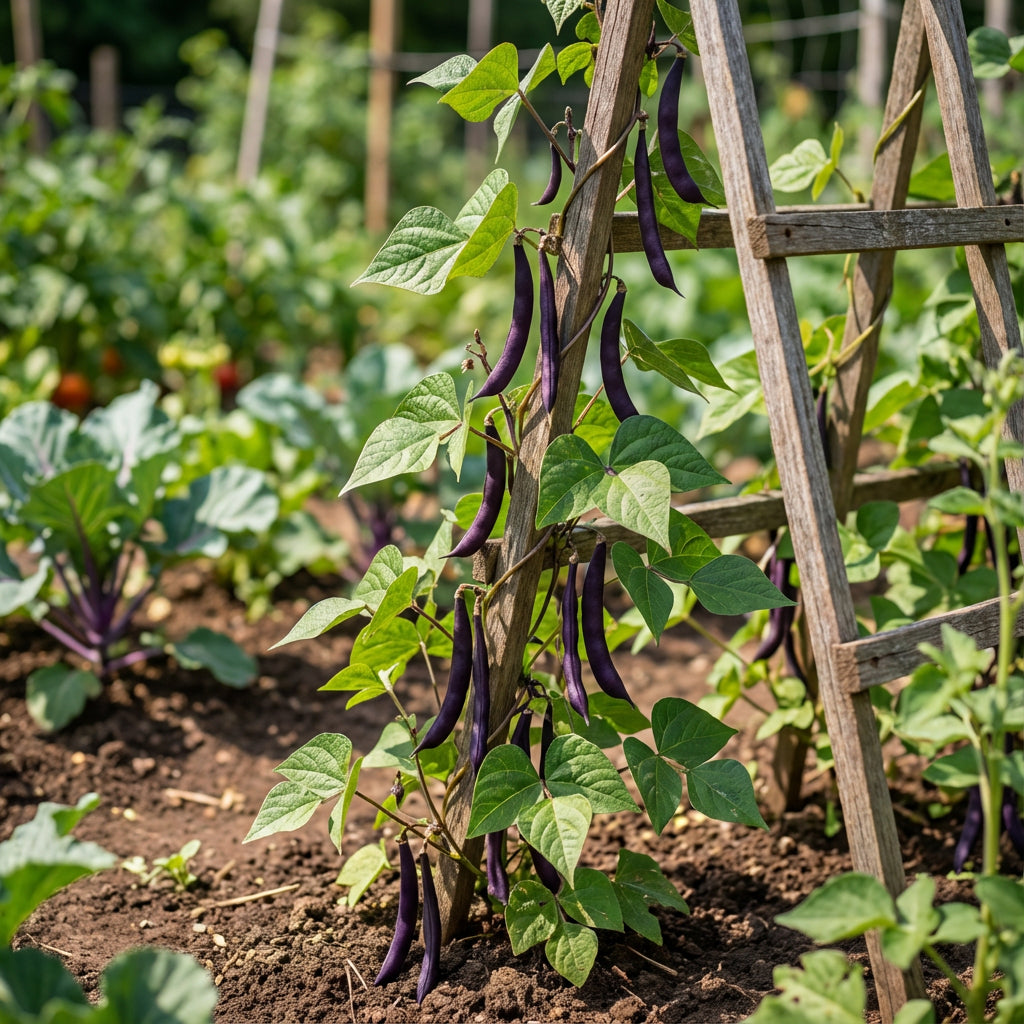 Violet Pole Bean Seeds for Planting - Vegetable Garden Essentials