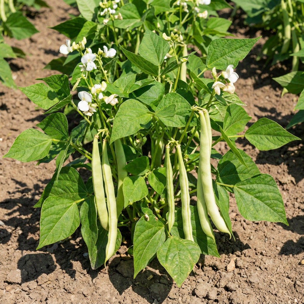 White Cattle Bean Seeds Perfect for Home Vegetable Gardens