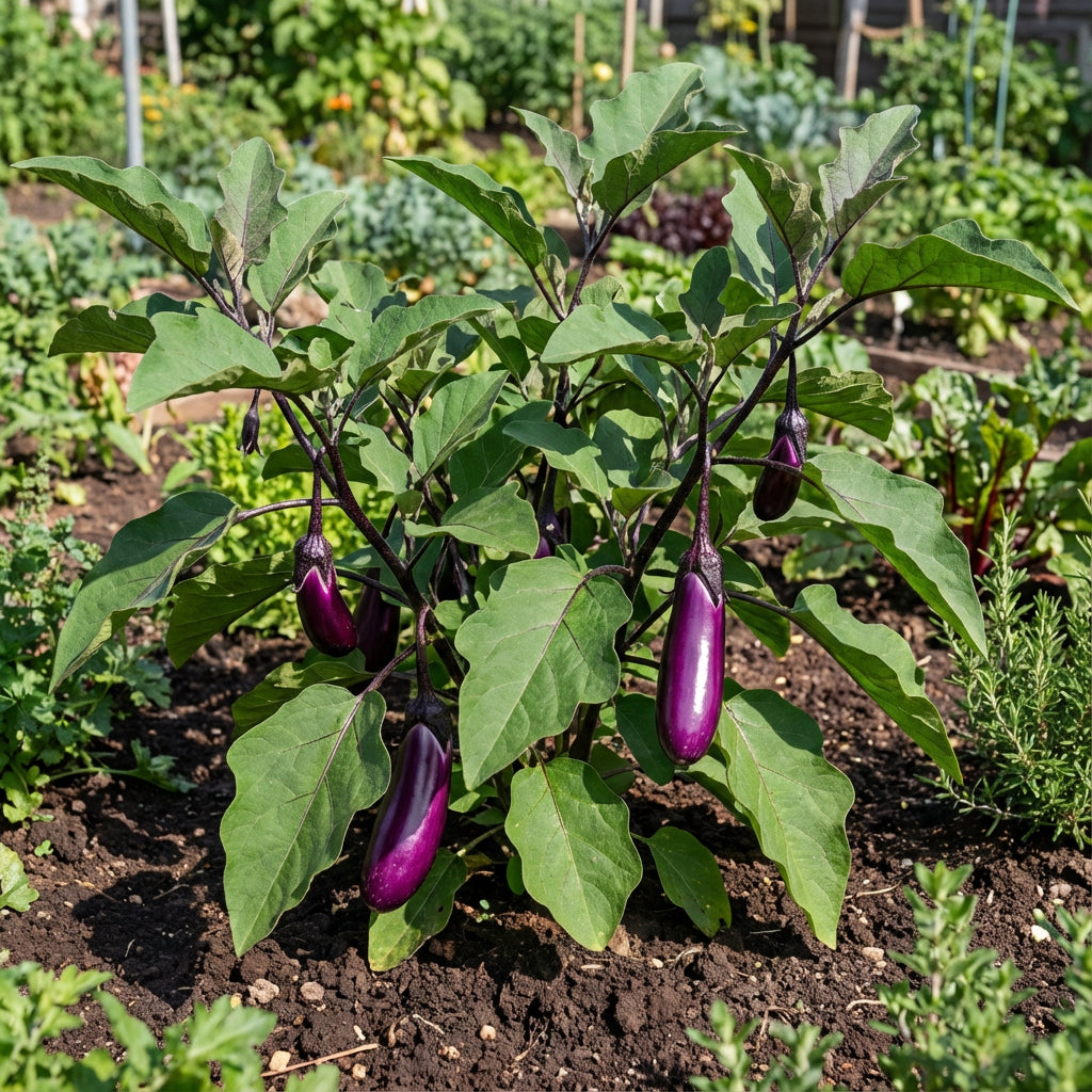 Purple Eggplant Seeds for Home Gardening
