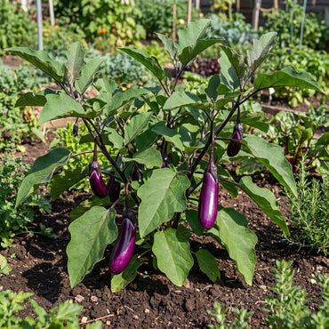 Purple Eggplant Seeds for Home Gardening