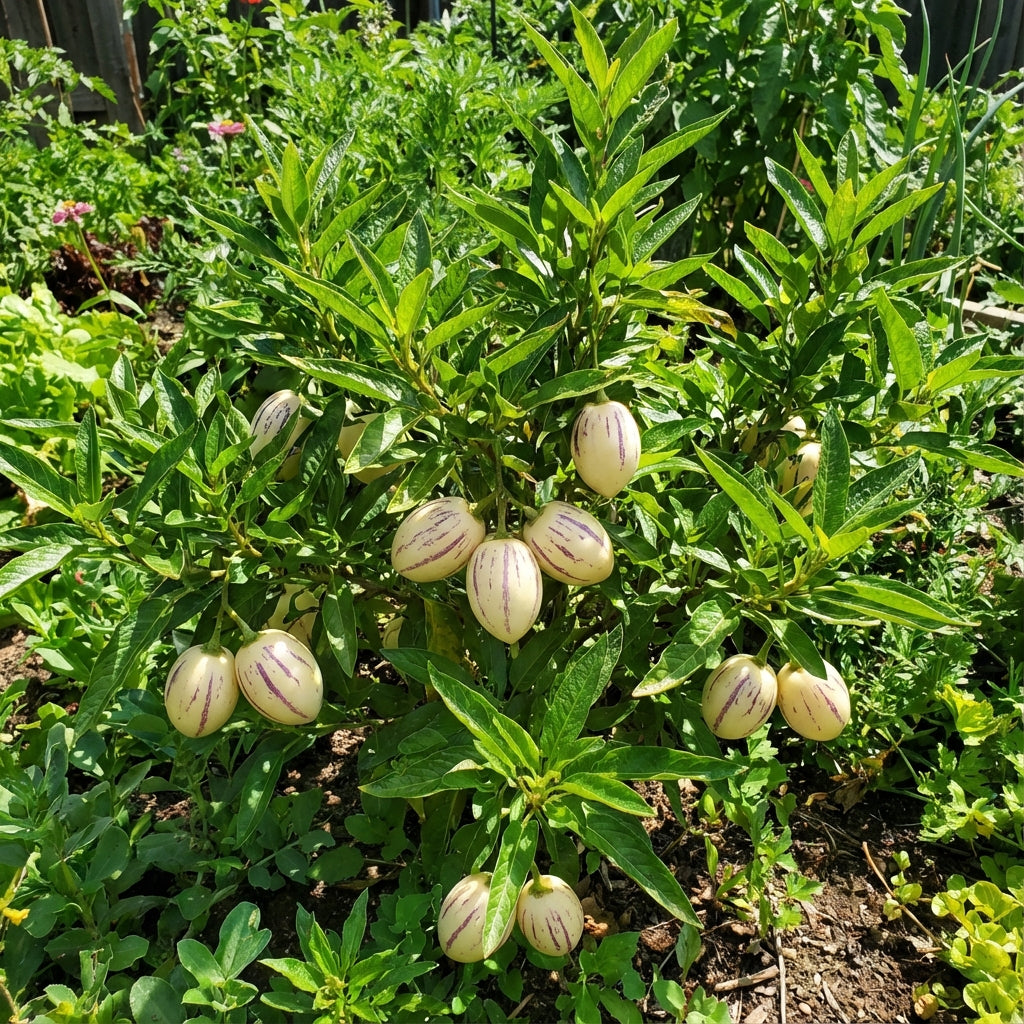 White Purple Pepino Vegetable Seeds for Planting