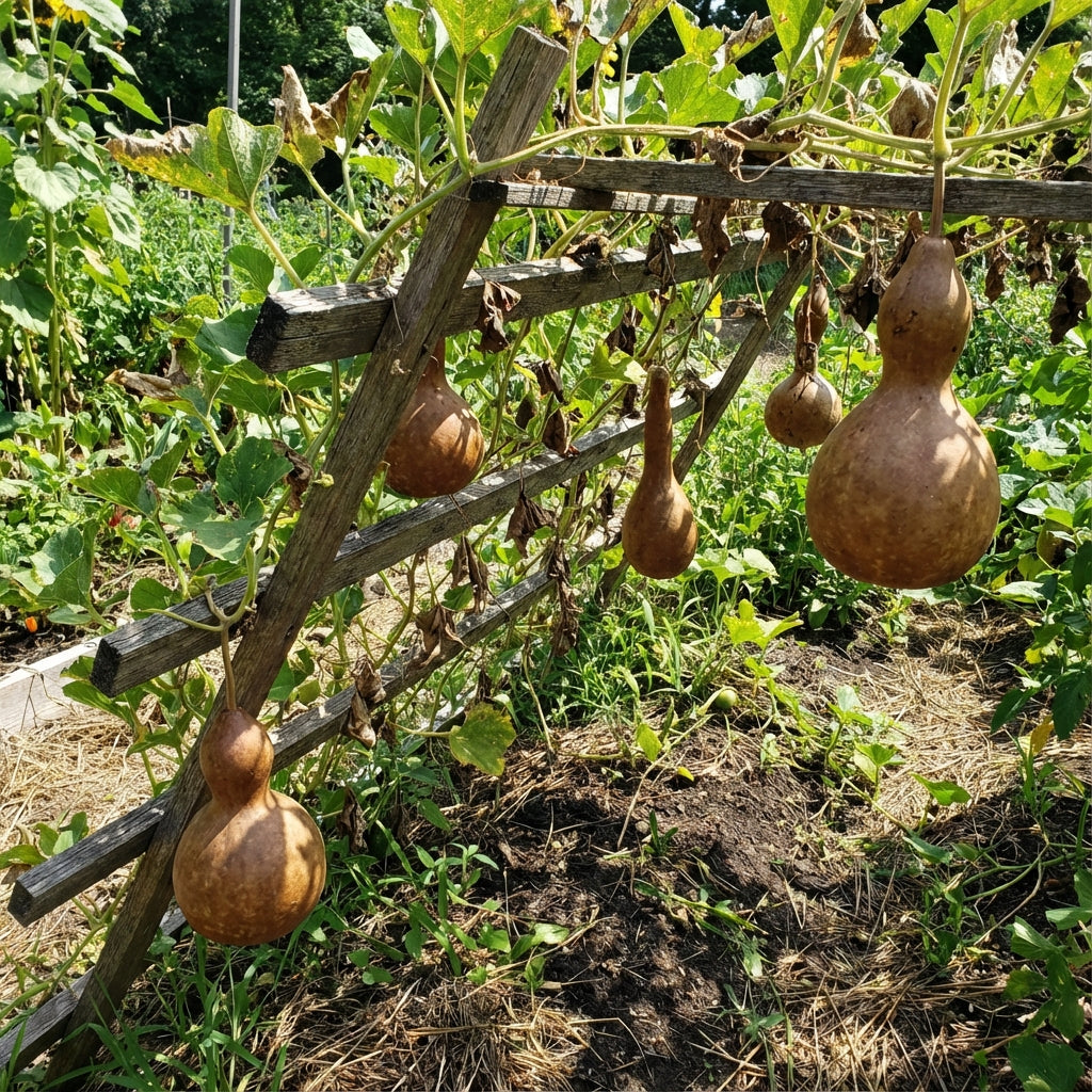 planting bottle gourd seeds Brown Bottle Gourd Seeds For Vegetable Planting Organic Garden Seeds – Pure Asia Seeds