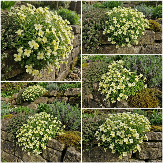 Light Yellow Aubrieta Flower Seeds for Colorful Planting Displays