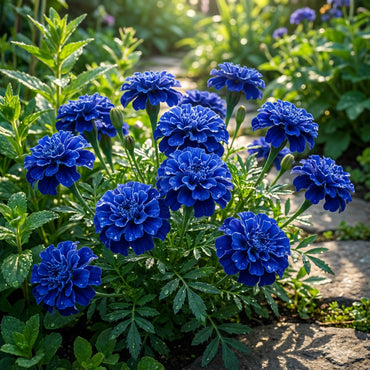 Plant Blue Marigold Flower Seeds for Stunning and Exotic Garden Displays