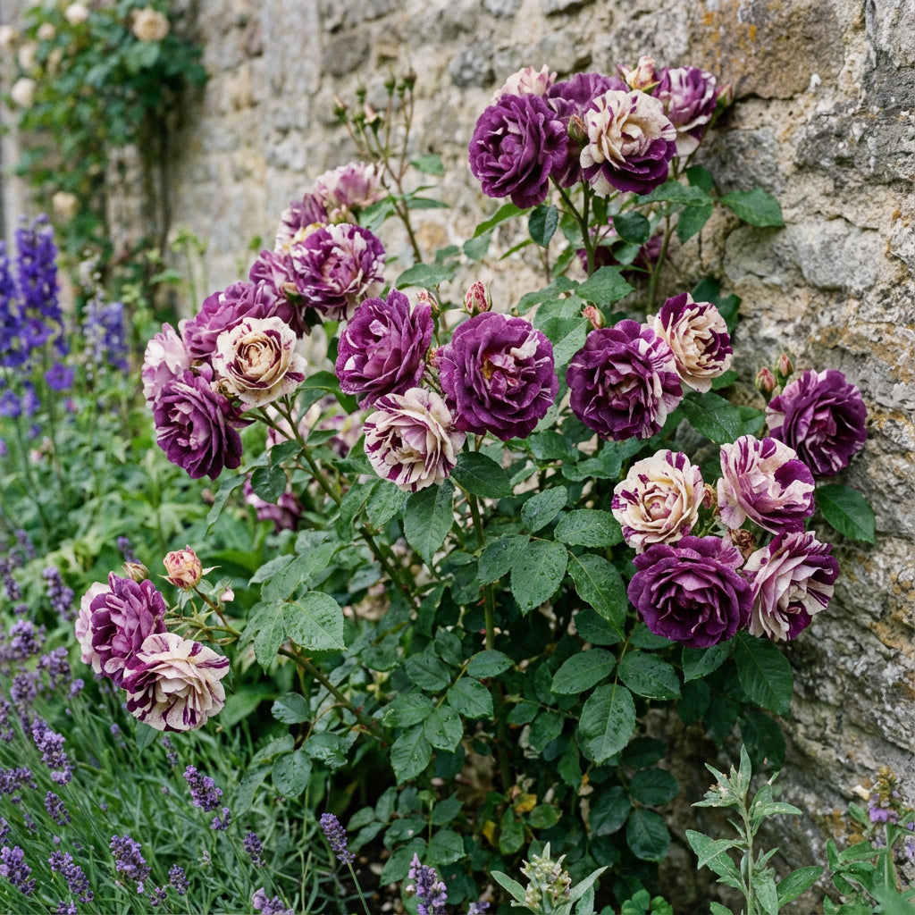 Rosensamen zum Pflanzen – Elegante lila und weiße Blüten für einen farbenfrohen Garten