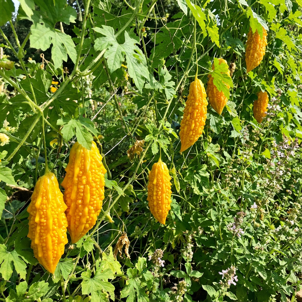 Yellow Bittergourd Vegetable Seeds Planting