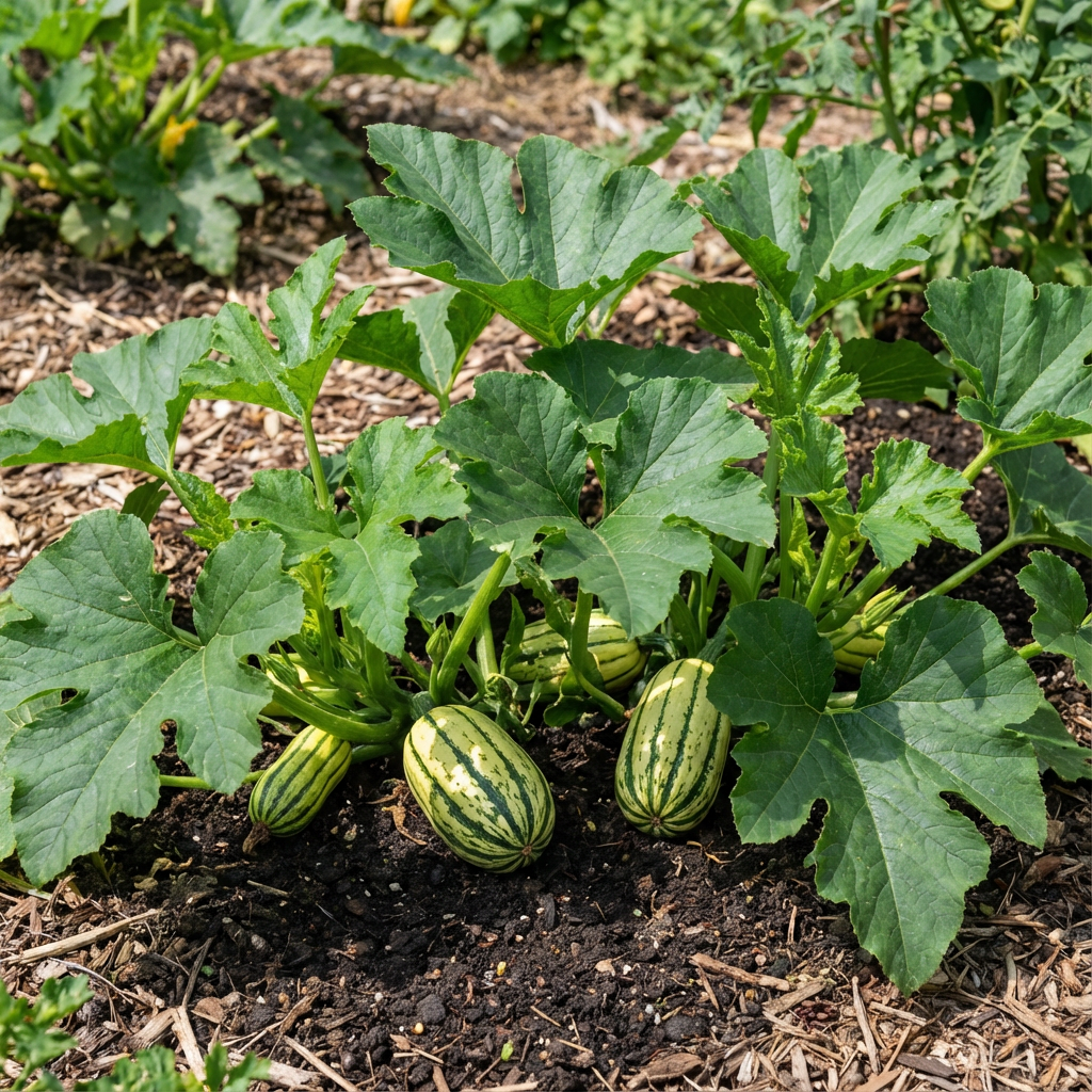 Green Bush Delicata Vegetable Seeds for Easy Planting