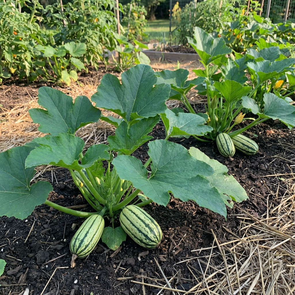 Green Bush Delicata Vegetable Seeds for Easy Planting