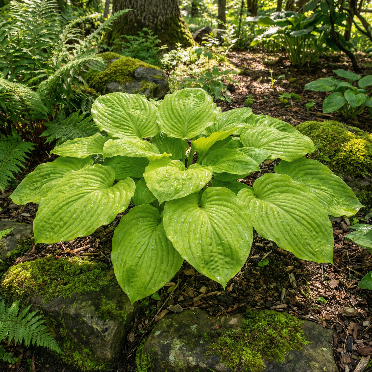 Hosta-Samen zum Pflanzen – Erbstück, Nicht-GVO, Mehrjährige Schattenpflanze, Hosta-Arten Laubsorten