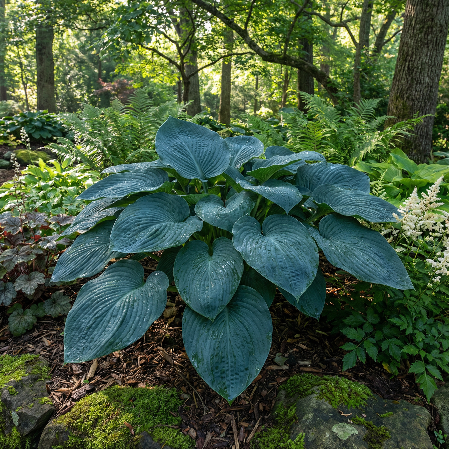 Hosta-Samen zum Pflanzen – Erbstück, Nicht-GVO, Mehrjährige Schattenpflanze, Hosta-Arten Laubsorten