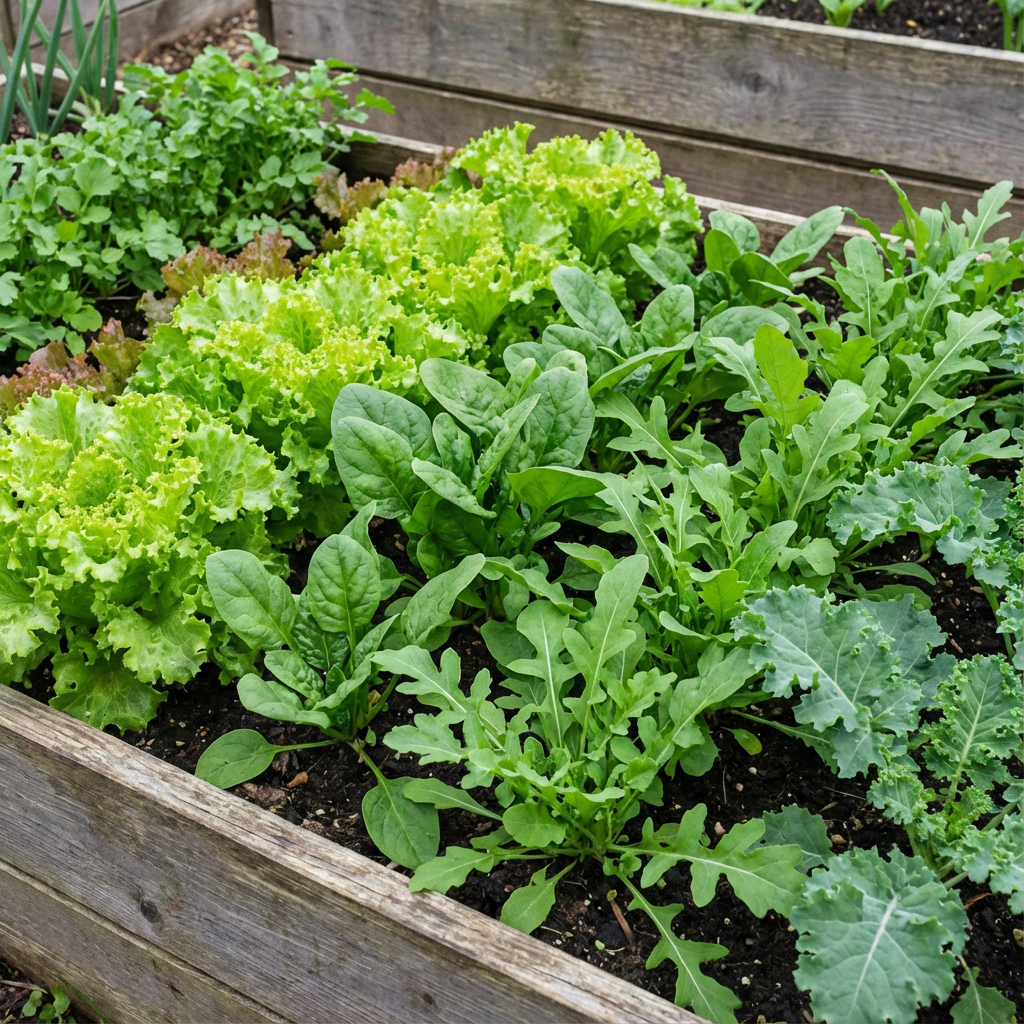 Green Salad Vegetable Seeds for Easy Planting