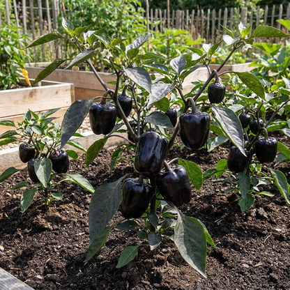 Black Bell Pepper Vegetable Seeds for Planting