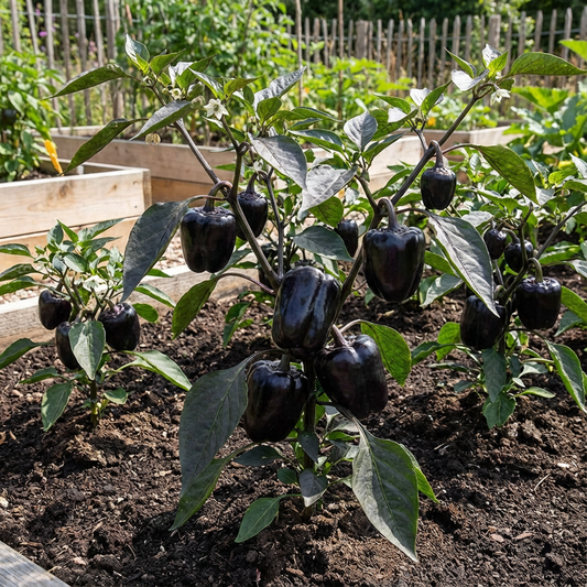 Black Bell Pepper Vegetable Seeds for Planting