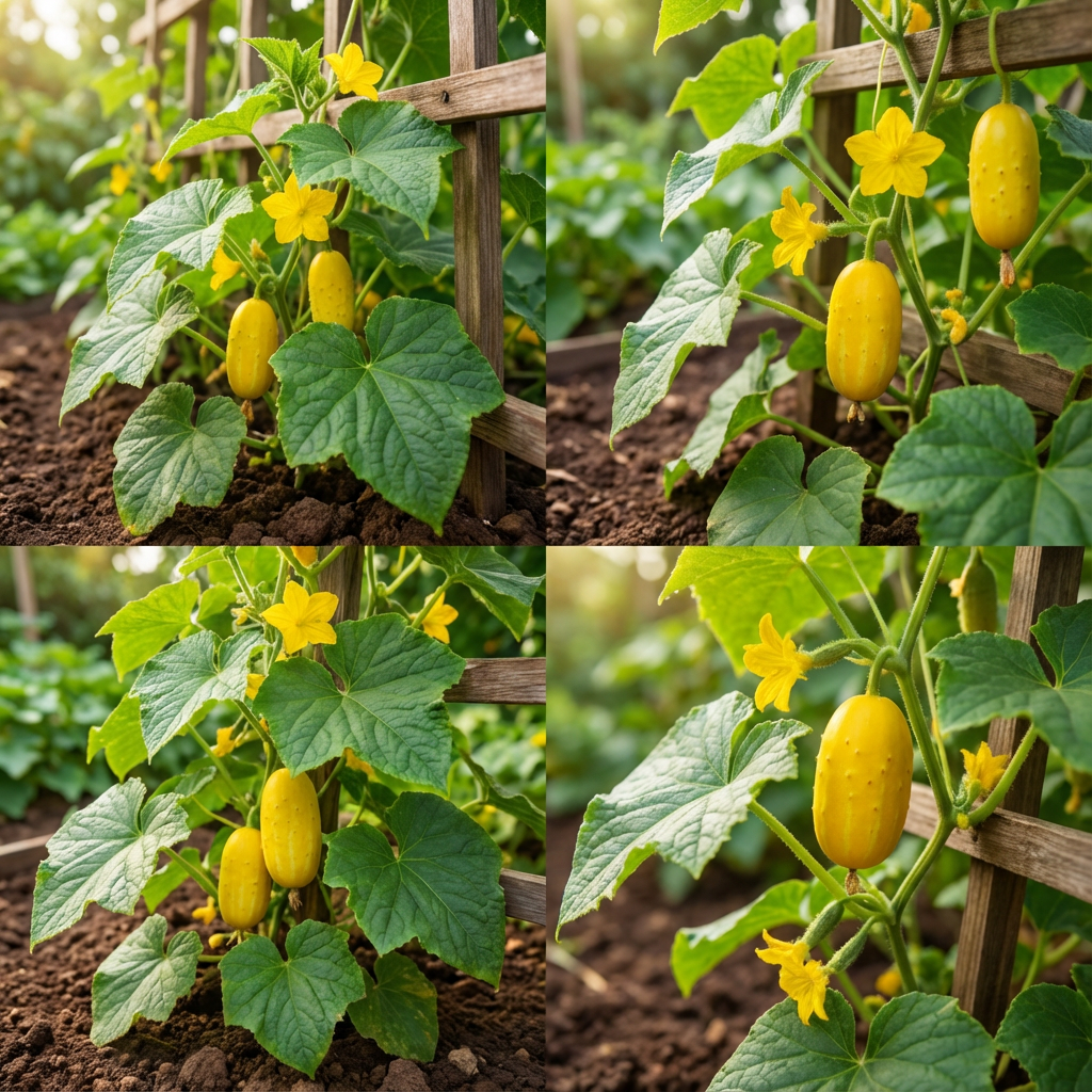 Yellow Cucumber Seeds Planting Kit - Grow Your Own Veggies