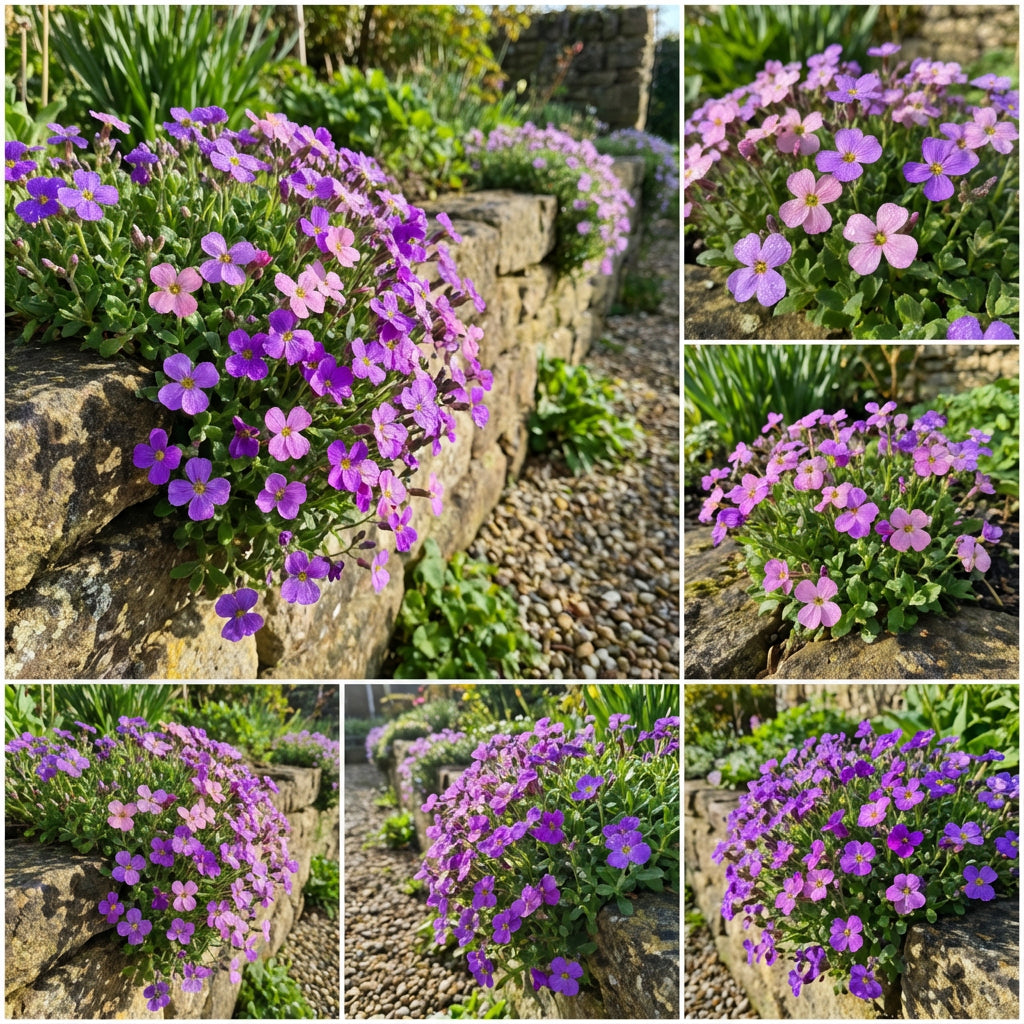 Aubrieta Flower Seeds for Planting - Purple & Pink