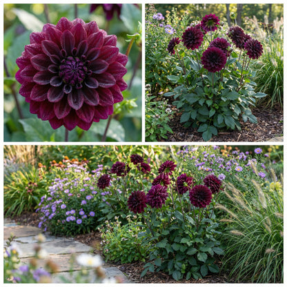 Dark Purple Dahlia Flower Seeds for Planting