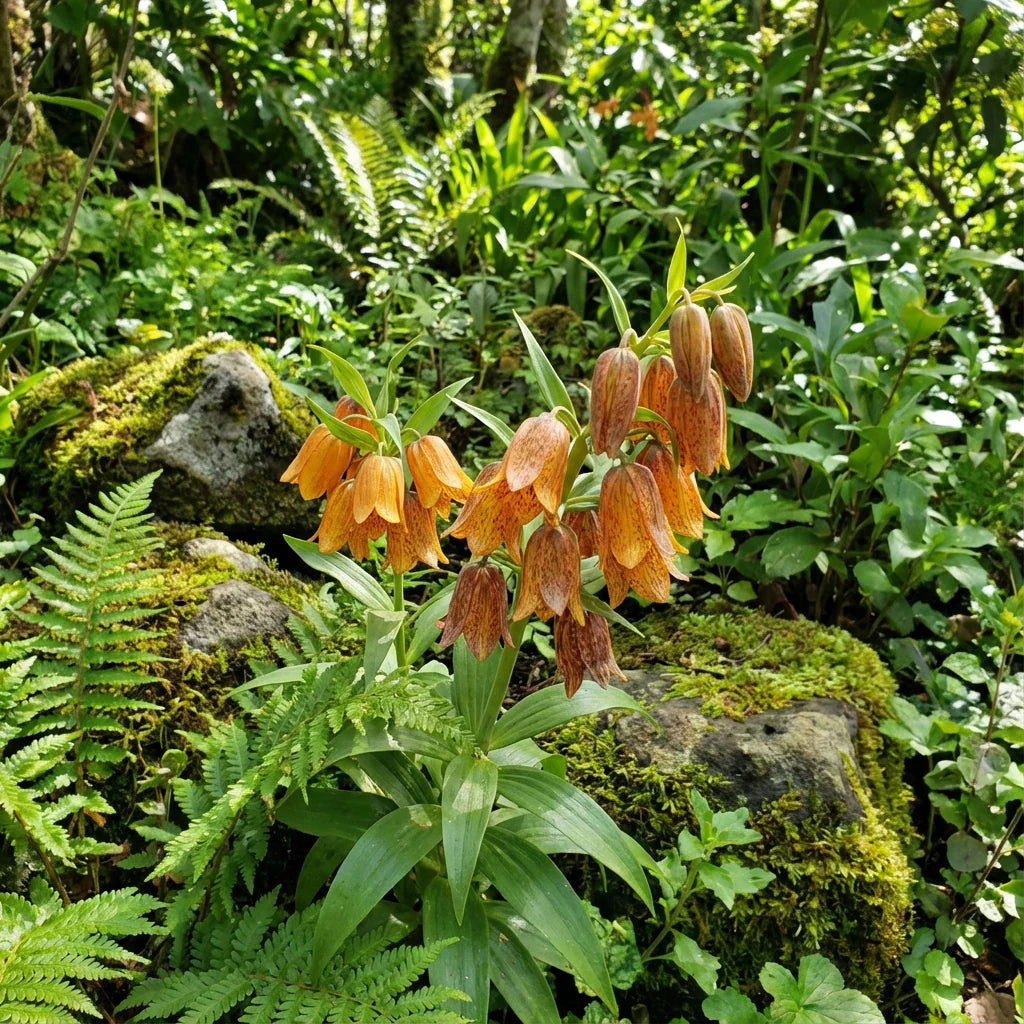 Orange Bell Orchid Seeds Flower seeds for Planting - Hardy Variety, Heirloom & GMO Free Seeds for Home Garden
