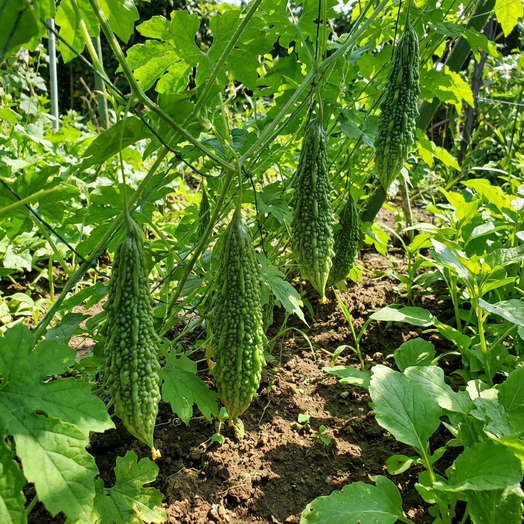 Green Bitter Gourd Seeds for Planting - Fresh Vegetable Seeds
