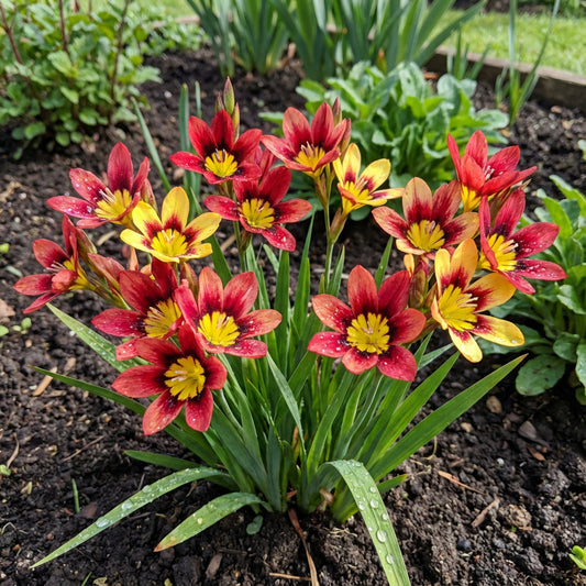 Red and Yellow Sparaxis Flower Seeds for Planting