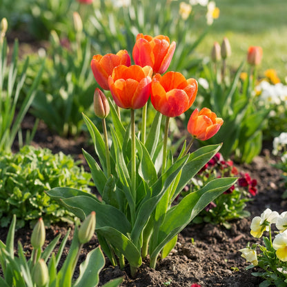 Orange Red Tulip Flower Seeds for Planting