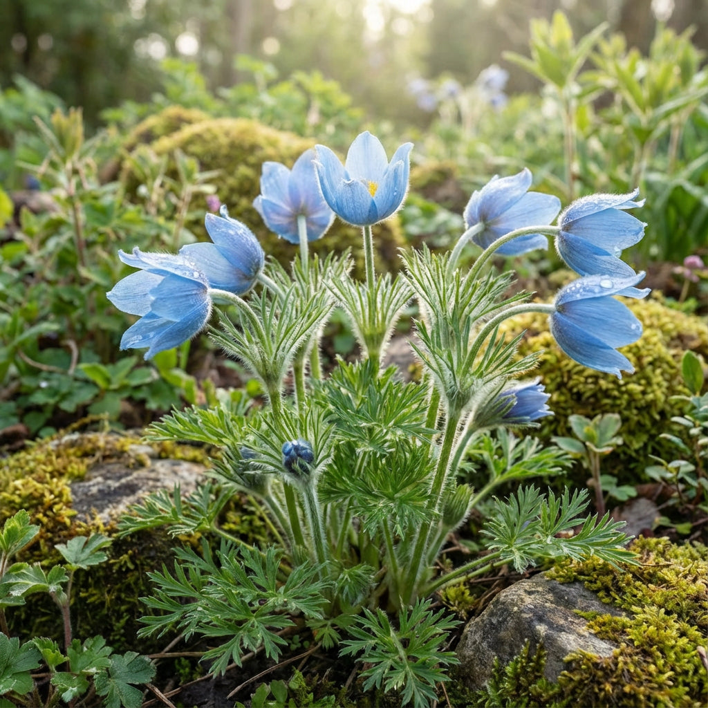 Sky Blue Anemone Pulsatilla Seeds for Planting