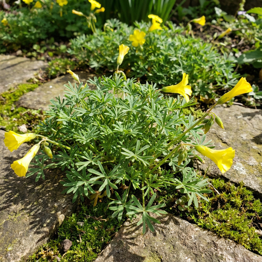 Yellow Oxalis Laciniata Flower Seeds Planting Yellow