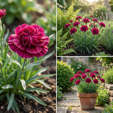 Yellow and Red Carnation Flower Seeds for Planting
