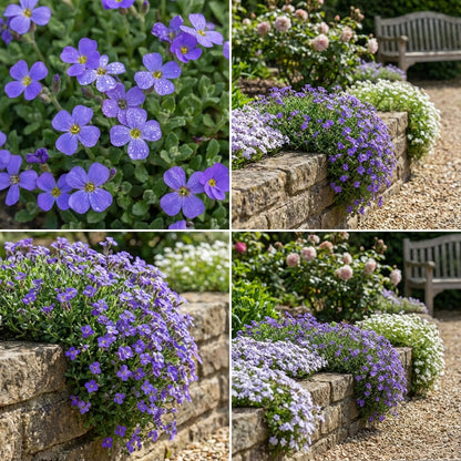 Plant Beautiful Blue Aubrieta Flowers - Quality Seeds for Your Garden
