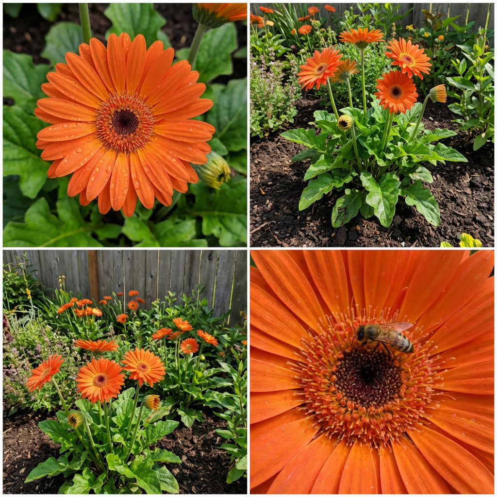 Orange Gerbera Flower Seeds: Perfect for Striking and Soothing Gardens