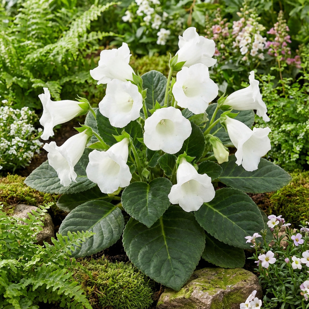 Brazilian Gloxinia Seeds for Planting: Elegant White Flowers for Soothing Gardens