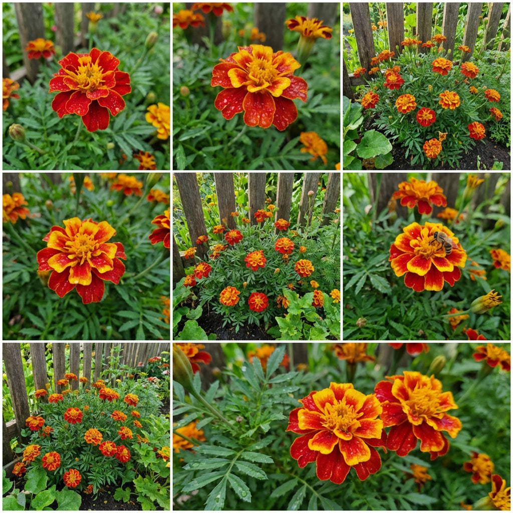 Red & Yellow Marigold Flower Seeds for Colorful Planting