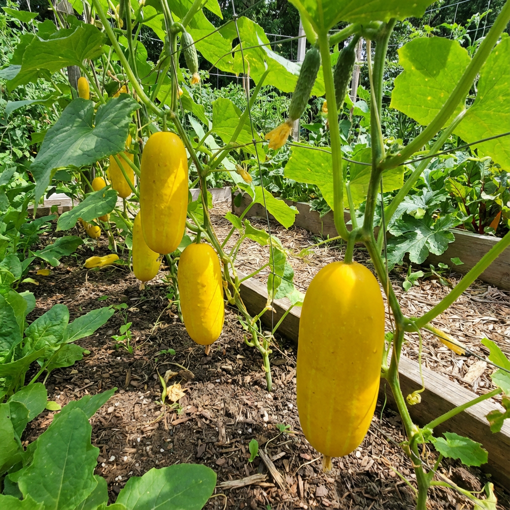 Yellow Cucumber Seeds for Garden Planting