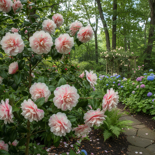 Elegant Camellia Flower Seeds for Planting: Pink & White Blooms for Soothing Displays