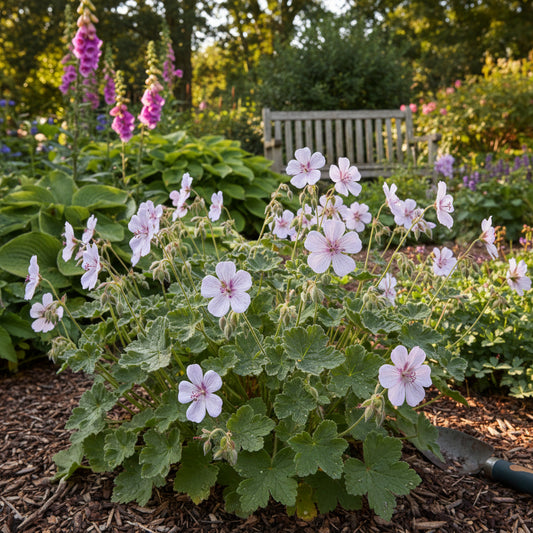 Planting Big Blooms Lavender Geranium Seeds - Colorful Flower Seeds for Your Garden