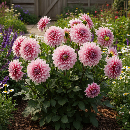 Pink Mix Two Color Dahlia Flower Seeds for Vibrant Garden Planting