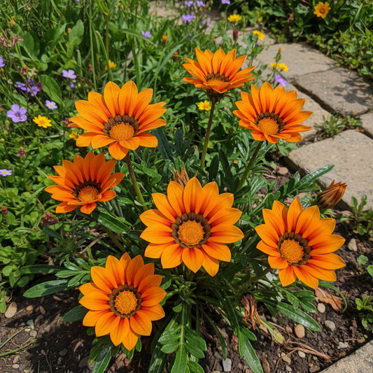 Bright Orange Gazania Flower Seeds for Easy Planting