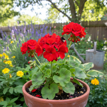 Vibrant Red Geranium Flower Seeds for Easy Planting