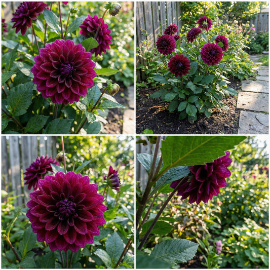 Purple Red Dahlia Seeds for Planting - Transform Your Space with Stunning Blooms