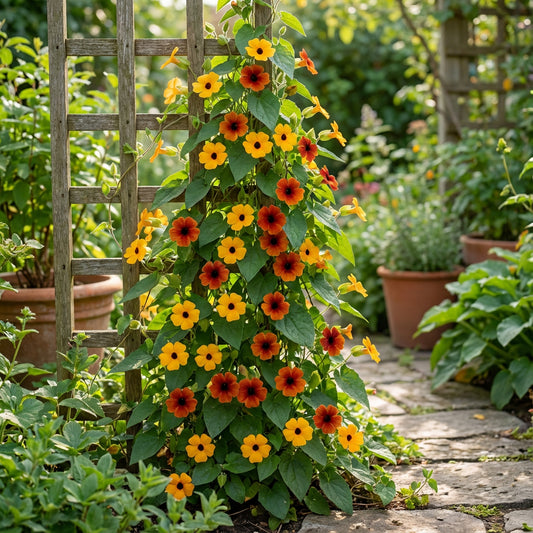 Thunbergia Flower Seeds - Yellow & Red for Planting