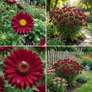 Dark Red Aster CALLISTEPHUS Seeds for Planting - Bold Blooms for Your Garden
