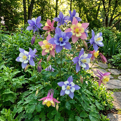 Mixed Colors Mckana's Giant Columbine Seeds for Vibrant Flower Planting