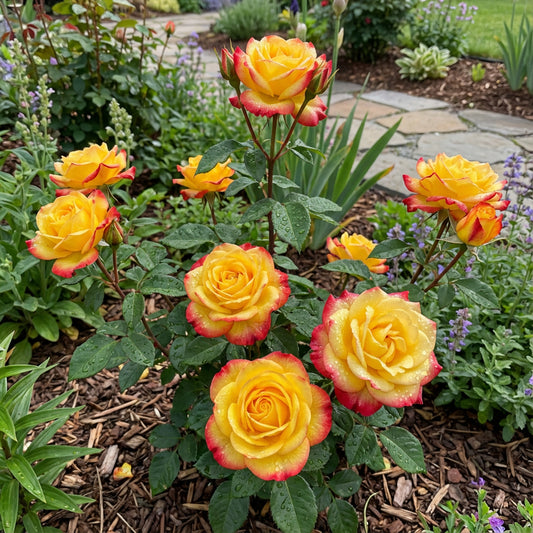 Yellow Red Rose Flower Seeds for Vibrant Garden Planting